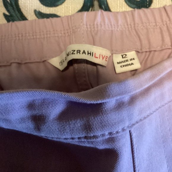 Isaac Mizrahi Live Light Purple Elastic Pants Size 12 - Picture 3 of 3